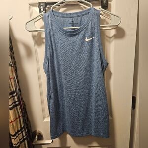 The Nike Tee Dri-Fit Blue Tank Top